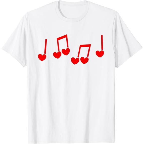 Exquisite and comfortable-Music Heart Music Note Funny Musician Kids Girls Music T-Shirt