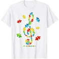 thumbnail image 1 of Exquisite and comfortable-Musical Note Choose Kind Music Teacher Kids Autism Awareness T-Shirt, 1 of 4