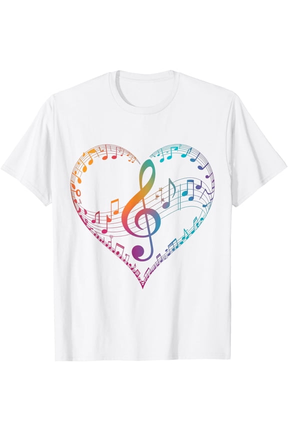 Exquisite and comfortable- Musical Notes Treble Clef Music T-Shirt