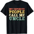 thumbnail image 1 of Exquisite and comfortable-My Favorite People Call Me Uncle Vintage T-Shirt, 1 of 4
