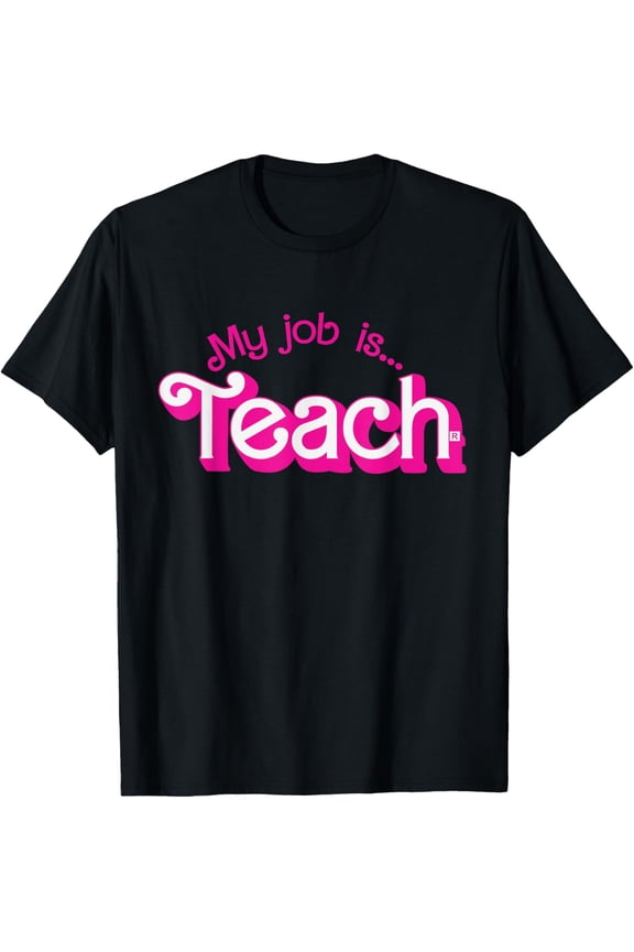 Exquisite and comfortable-My Job Is Teach Retro Pink Style Teaching School For Teacher T-Shirt