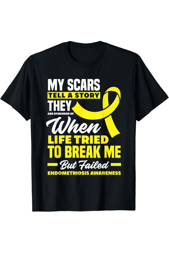 Exquisite and comfortable-My Scars Tell A Story Endometriosis Awareness Endometriosis T-Shirt