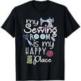 thumbnail image 1 of Exquisite and comfortable-My Sewing Room Is My Happy Place Funny Quilting Lover Gifts T-Shirt, 1 of 4
