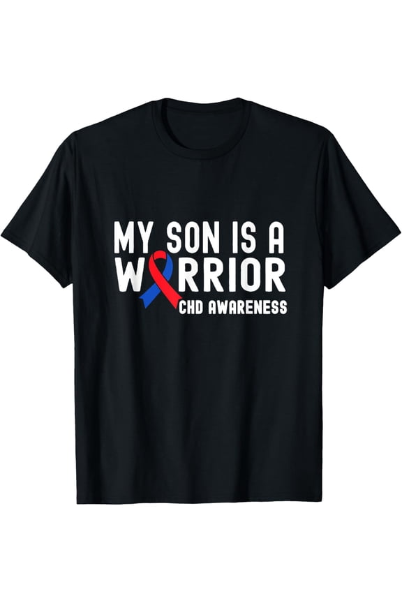 Exquisite and comfortable-My Son is a Warrior Congenital Heart Disease Awareness CHD T-Shirt