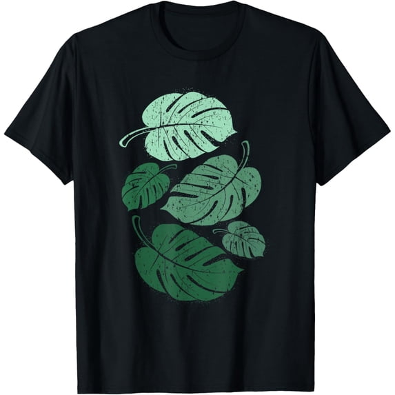 Exquisite and comfortable-Nature Florist Plant Lover Women Monstera Plant Leaf T-Shirt