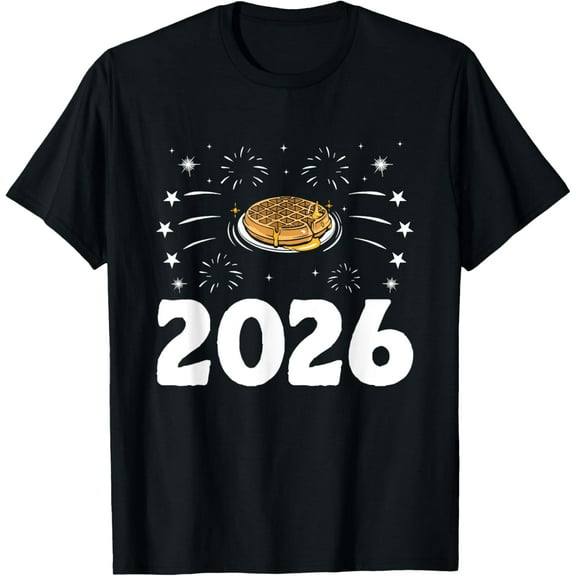 Exquisite and comfortable-New Year 2025 Waffles Food Lover T-Shirt