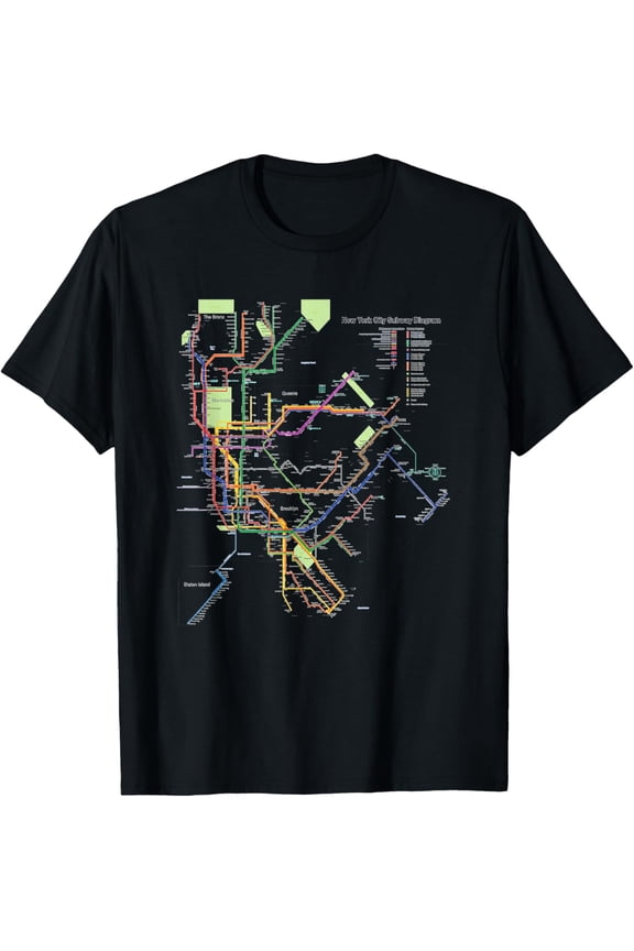 Exquisite and comfortable-New York City Metro Map Art I Heart NY Souvenir Gifts T-Shirt