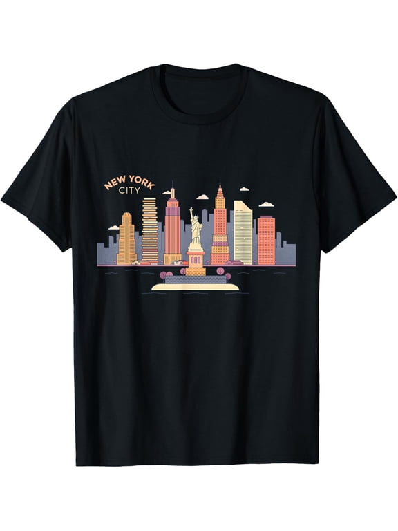 Exquisite and comfortable-New York City Skyline NY Vintage New York City NYC T-Shirt