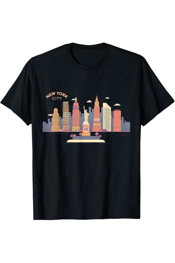 Exquisite and comfortable-New York City Skyline NY Vintage New York City NYC T-Shirt