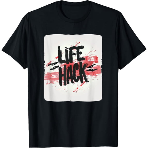 Exquisite and comfortable-Nice Life Hack Logo Costume T-Shirt