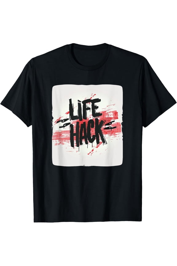 Exquisite and comfortable-Nice Life Hack Logo Costume T-Shirt
