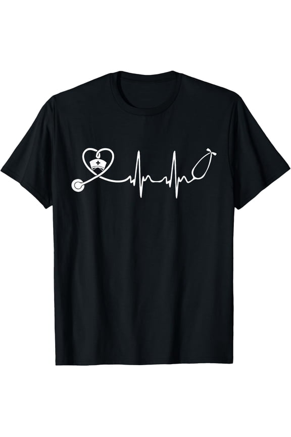 Exquisite and comfortable-Nurse Stethoscope Heartbeat Nurse Week 2025 T-Shirt