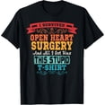 thumbnail image 1 of Exquisite and comfortable-Open Heart Surgery Shirt Survivor Post Attack Recovery Gift T-Shirt, 1 of 4