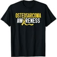 thumbnail image 1 of Exquisite and comfortable-Osteosarcoma Awareness Bone Cancer Yellow Ribbon Support T-Shirt, 1 of 4