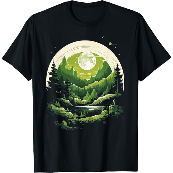 Exquisite and comfortable-Outdoors Wildlife Trees Nature Reflection Forest Funny Gift T-Shirt