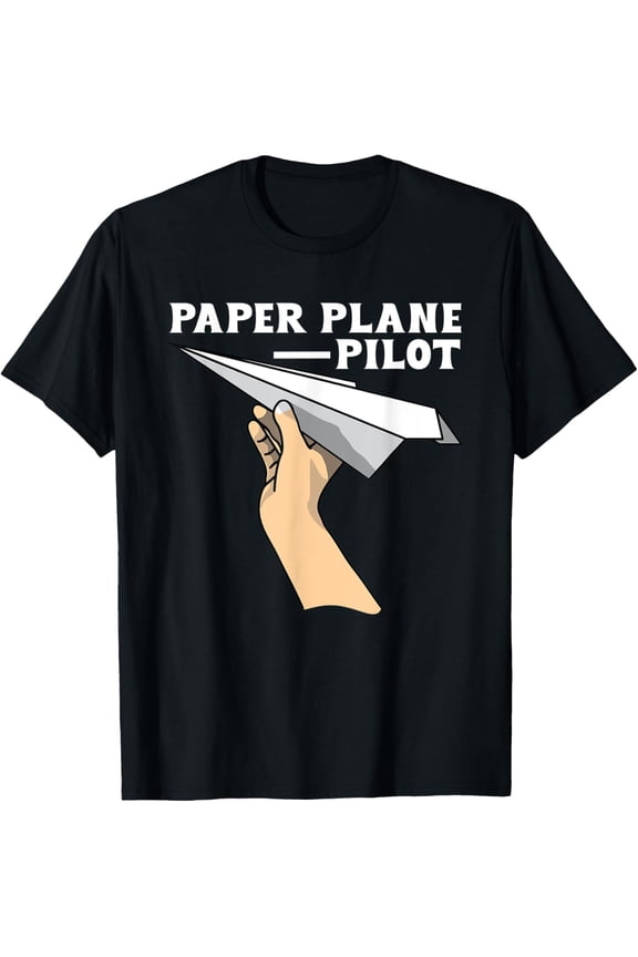 Exquisite and comfortable-Paper Plane Pilot Funny Paper Airplane Maker Paper Aircraft T-Shirt