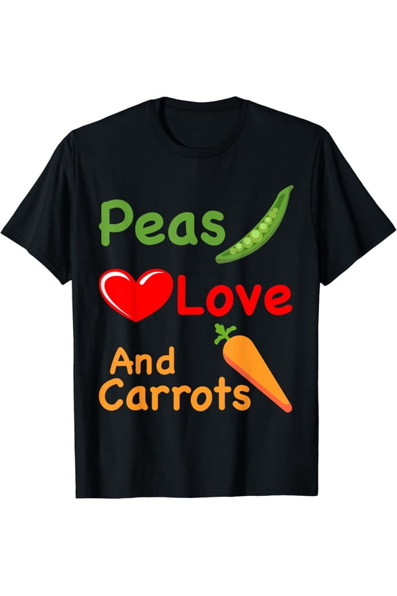 Exquisite and comfortable-Peas Love Carrots Funny Vegetable T-Shirt