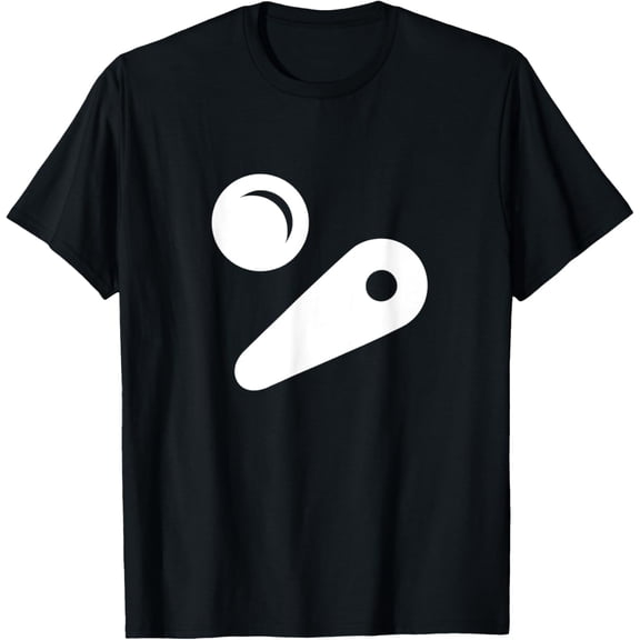 Exquisite and comfortable-Pinball Silhouette Logo T-Shirt