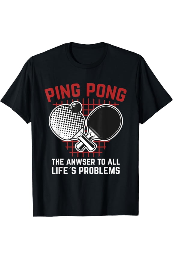 Exquisite and comfortable-Ping Pong Funny Table Tennis T-Shirt