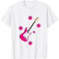 thumbnail image 1 of Exquisite and comfortable-Pink Rock Electric Guitar- Cool T-Shirt For Rock-star Girls T-Shirt, 1 of 4