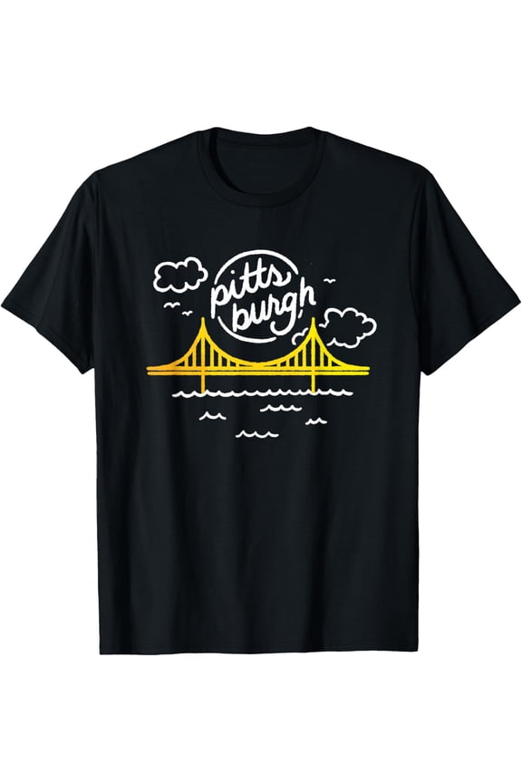 Exquisite and comfortable-Pittsburgh Yellow Bridge T-Shirt