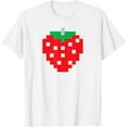 thumbnail image 1 of Exquisite and comfortable-Pixel Strawberry 80s Video Game Halloween Costume T-Shirt, 1 of 4
