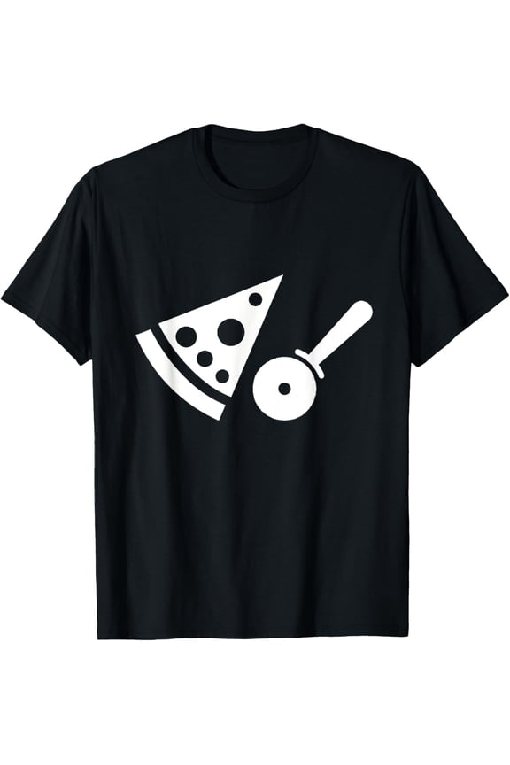 Exquisite and comfortable-Pizza Chef Silhouette Logo T-Shirt