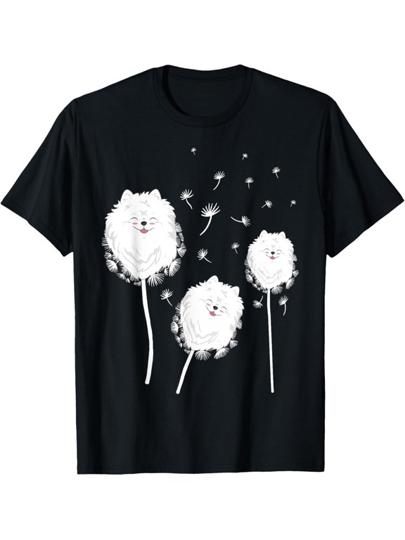 Exquisite and comfortable-Pomeranian Dwarf Spitz Pom Dog Owner Dandelion Flower T-Shirt