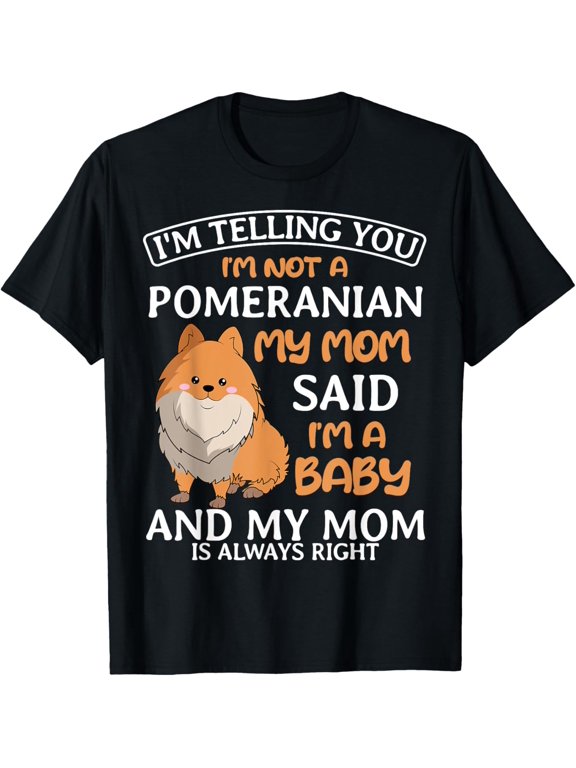 Exquisite and comfortable-Pomeranian Mom Dog Owner Pom-Pom Dwarf Spitz Mother's Day T-Shirt