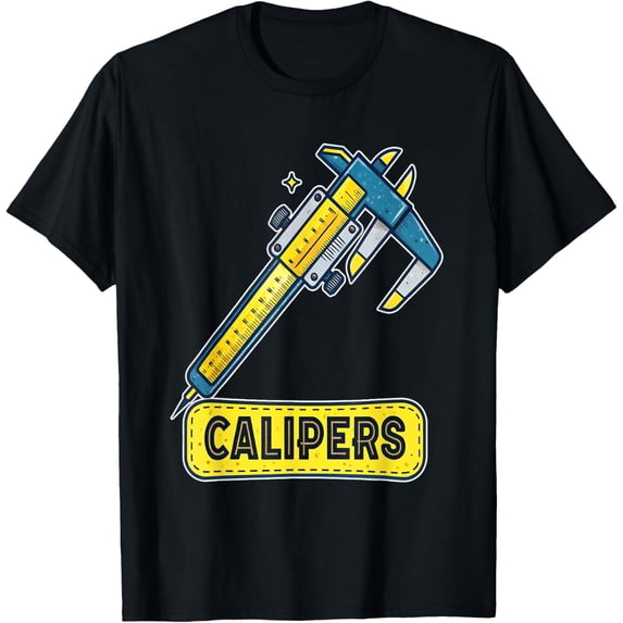 Exquisite and comfortable-Precise Calipers Graphic Design for Science Enthusiasts T-Shirt