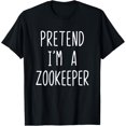 thumbnail image 1 of Exquisite and comfortable-Pretend I'm Zookeeper Costume Halloween Lazy Easy Zoo-Keeper T-Shirt, 1 of 4
