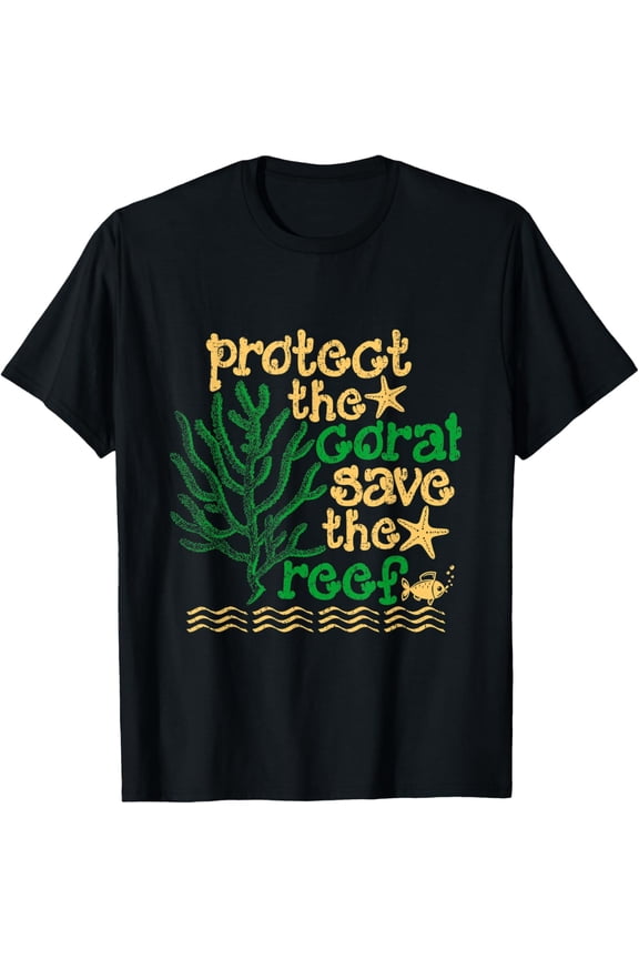 Exquisite and comfortable-Protect the Coral Save The Reef Shirt Funny Australia Shirt T-Shirt