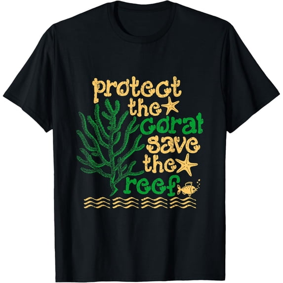 Exquisite and comfortable-Protect the Coral Save The Reef Shirt Funny Australia Shirt T-Shirt