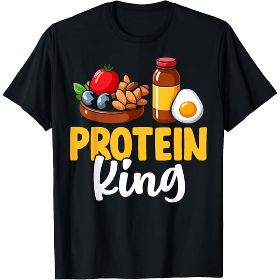 Exquisite and comfortable-Protein King Weight Lifting T-Shirt