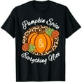 thumbnail image 1 of Exquisite and comfortable-Pumpkin Spice And Everything Nice Fall Autumn Leopard Print T-Shirt, 1 of 7