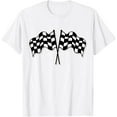 thumbnail image 1 of Exquisite and comfortable-Racing Car Checkered Finish Line Flag Automobile Motor Race T-Shirt, 1 of 4
