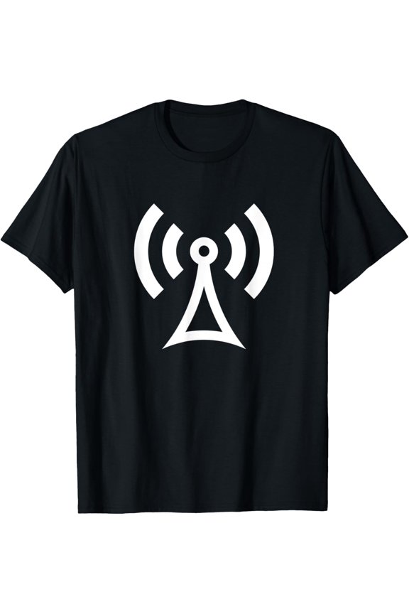 Exquisite and comfortable-Radio Transmitter CB Silhouette Logo T-Shirt