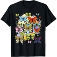 thumbnail image 1 of Exquisite and comfortable-Rainbow Butterflies - Butterfly Lover Entomologist Gardener T-Shirt, 1 of 4