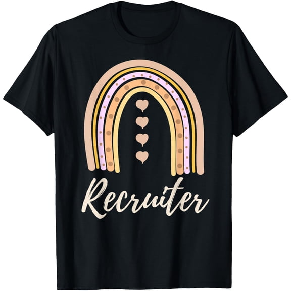 Exquisite and comfortable-Recruiting Recruitment Recruiter Design Cute Boho Rainbow T-Shirt