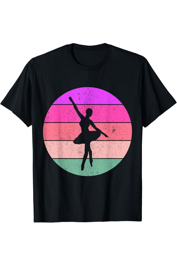 Exquisite and comfortable-Retro Ballet Vintage Ballerina Dance T-Shirt