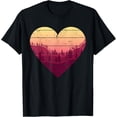 thumbnail image 1 of Exquisite and comfortable-Retro Heart Trees Outdoor Nature Landscape Wildlife Forest T-Shirt, 1 of 4