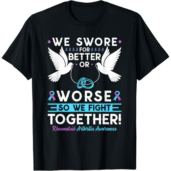 Exquisite and comfortable-Rheumatoid Arthritis Awareness Spouse Husband Wife Support T-Shirt