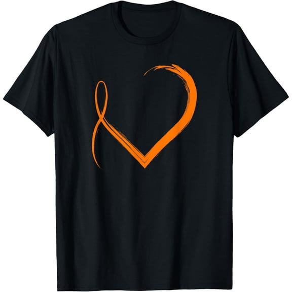 Exquisite and comfortable-Ribbon Heart Multiple Sclerosis Awareness T-Shirt