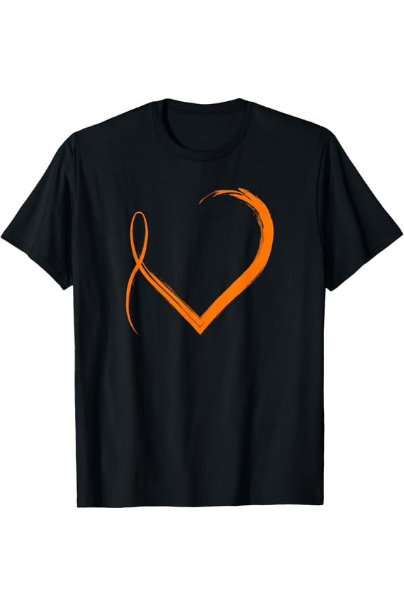 Exquisite and comfortable-Ribbon Heart Multiple Sclerosis Awareness T-Shirt