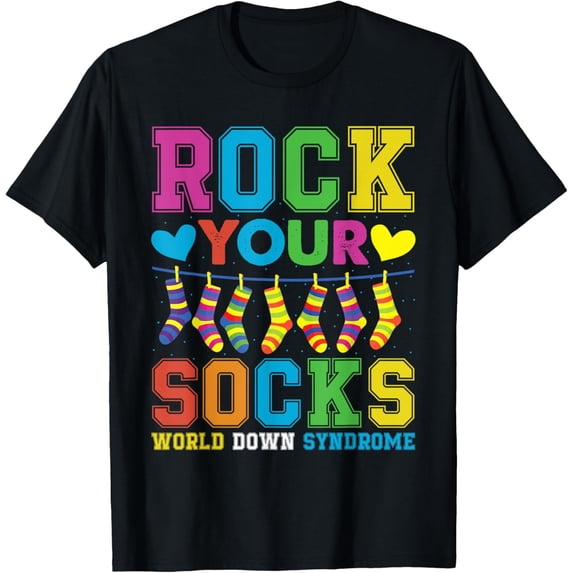 Exquisite and comfortable-Rock Your Socks World Down Syndrome Awareness Day 2025 Kids T-Shirt