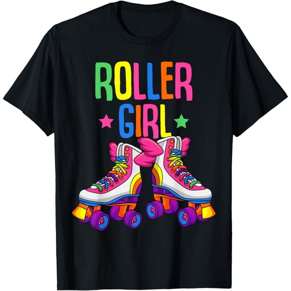 Exquisite and comfortable-Roller Girl Roller Skates Skating Girls T-Shirt