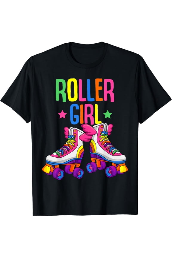 Exquisite and comfortable-Roller Girl Roller Skates Skating Girls T-Shirt