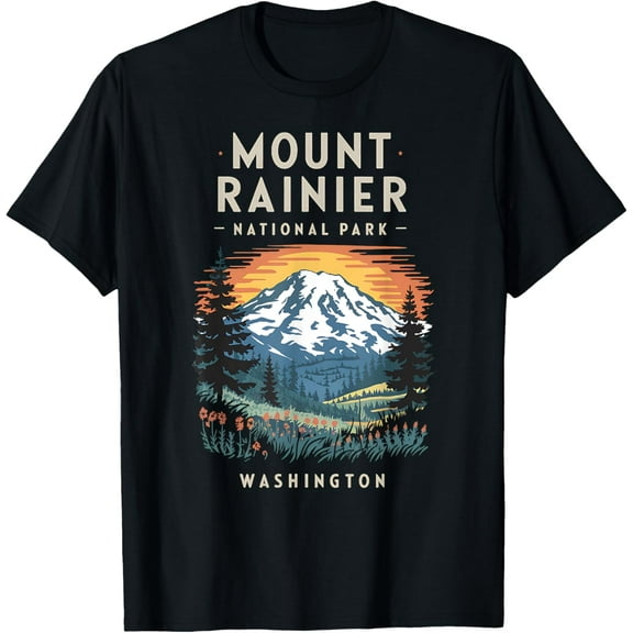 Exquisite and comfortable-Scenic Mount Rainier National Park Washington Adventure T-Shirt