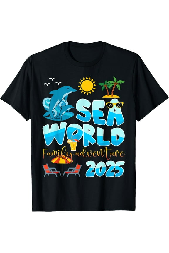 Exquisite and comfortable-Sea World Dolphin Family Adventure Trip 2025 Spring Break T-Shirt