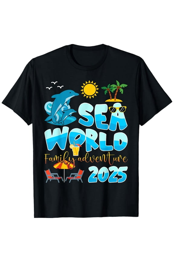 Exquisite and comfortable-Sea World Dolphin Family Adventure Trip 2025 Spring Break T-Shirt